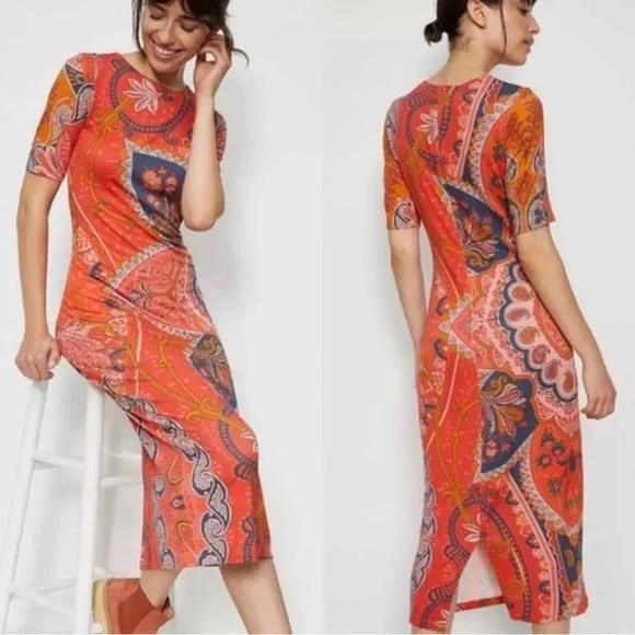 Farm Rio | Anthropologie | Giannina Knit Paisley Dress Farm Rio | Anthropologie | Giannina Knit Paisley Dress